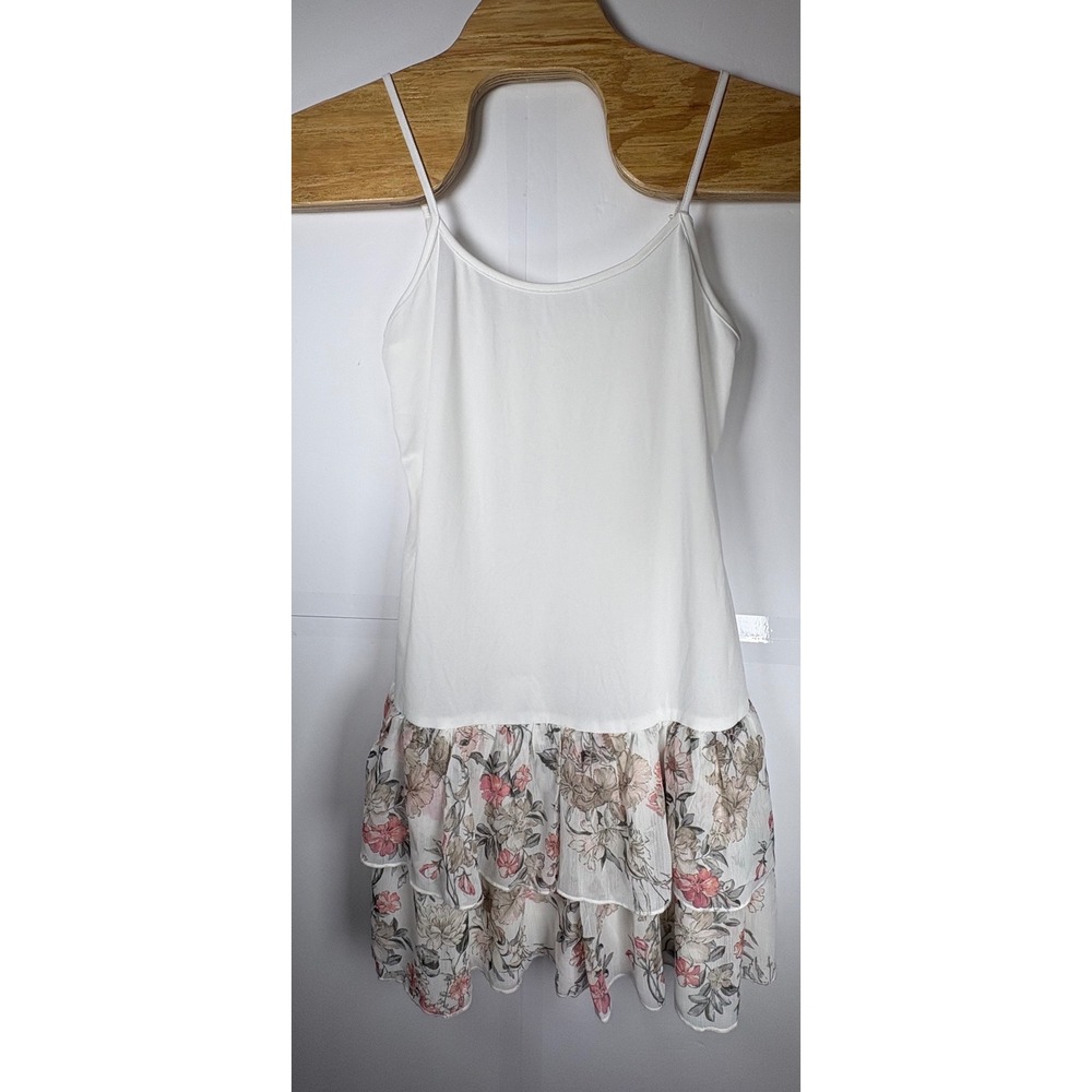 Venus Women's Fit & Flare White & Floral Dress Sz Sm Boho Summer Spring Y2K